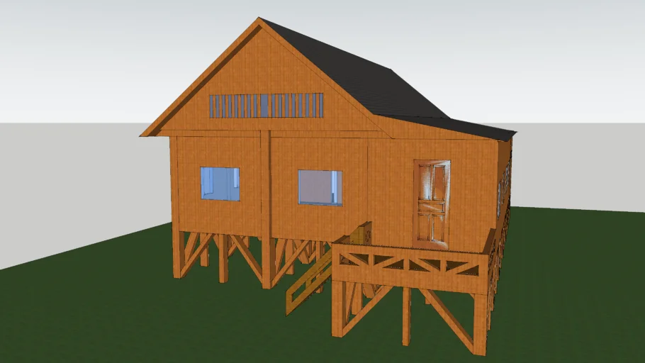 Traditional house of Muna tribe