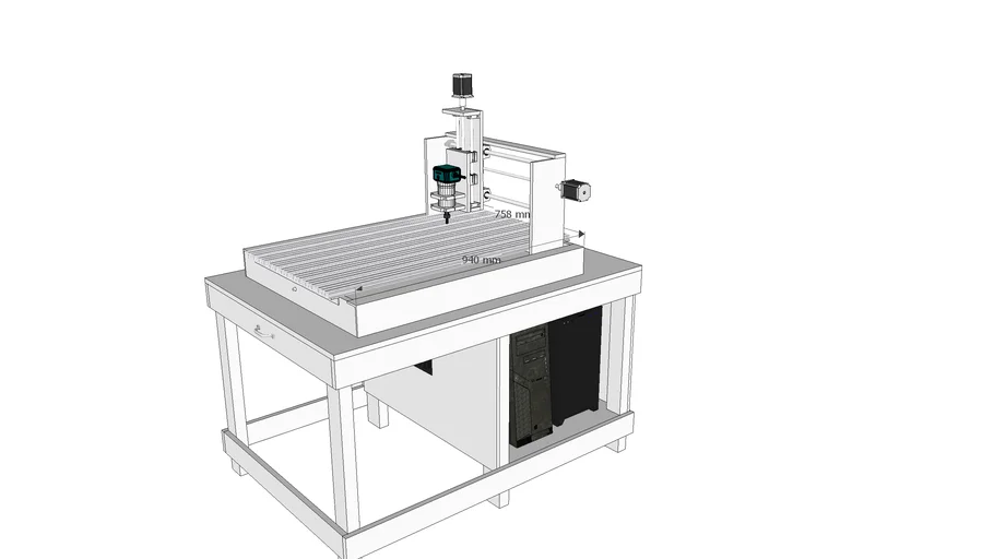 My DIY Aluminium CNC Machine and Workstation