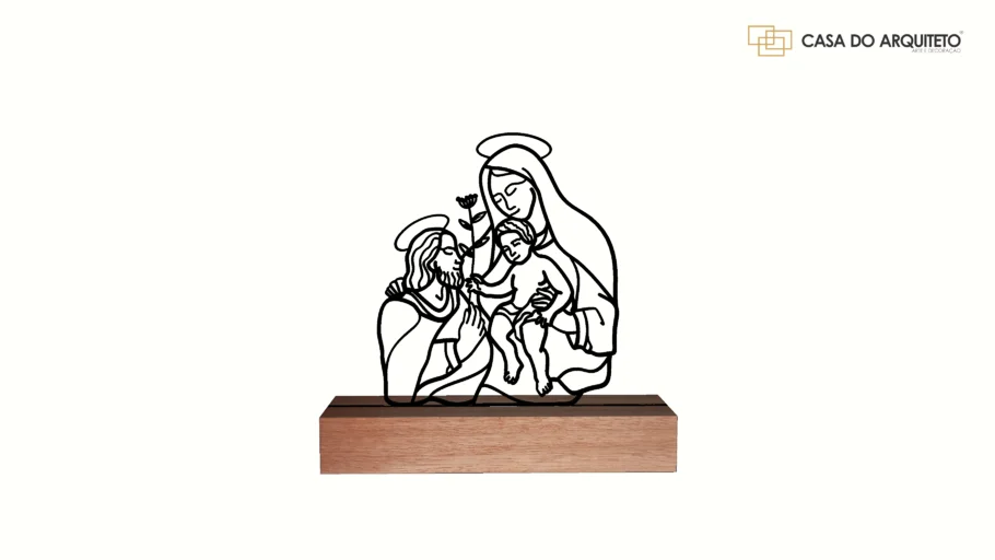 Escultura de Mesa, A Sagrada Familia - Loja Casa do Arquiteto