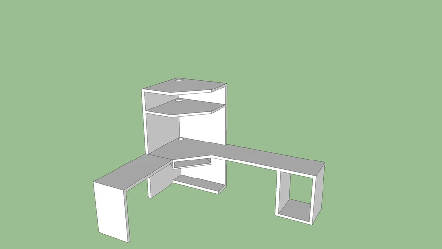 My New Corner Computer Table