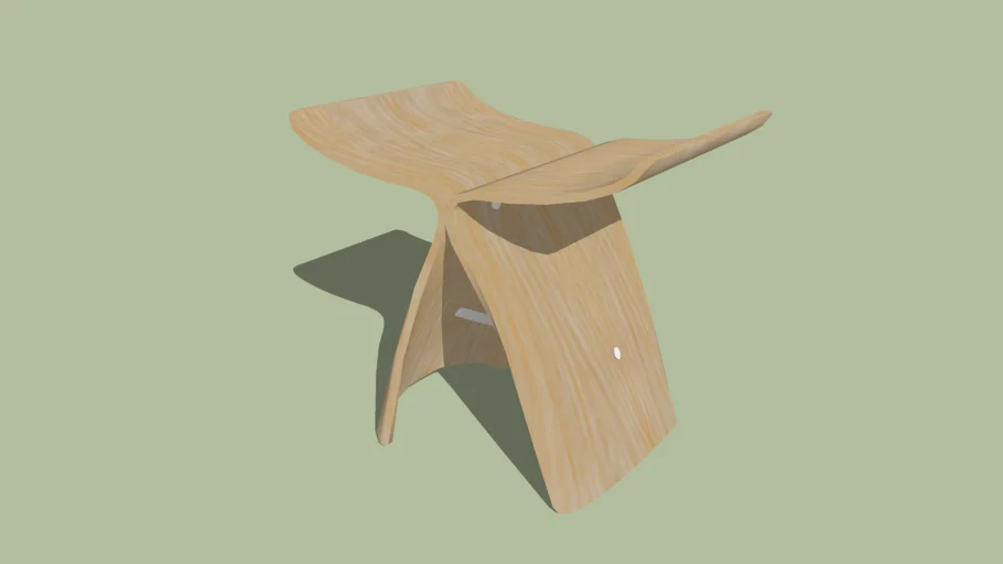 Butterfly Stool 柳宗理蝴蝶椅 淺木色
