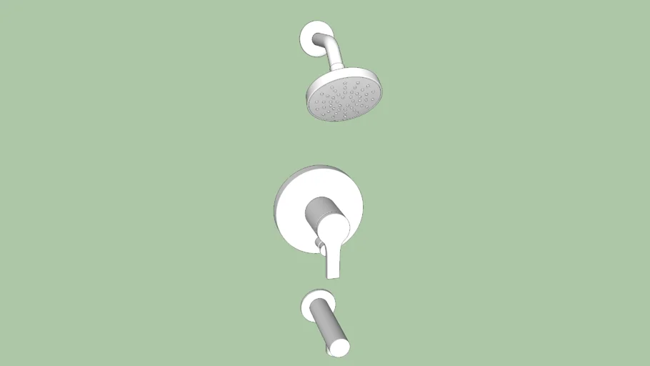 K-T35327-4Y Elate(R) Rite-Temp(R) bath and shower trim kit with push-button diverter, 2.5 gpm