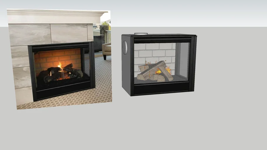 Majestic Corner Series Direct vent Gas Fireplace