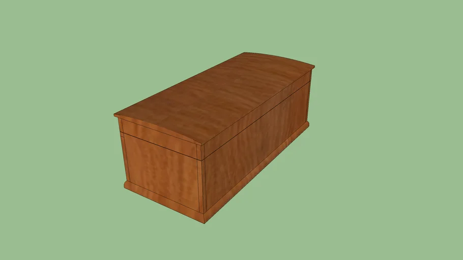 Baú de madeira antigo