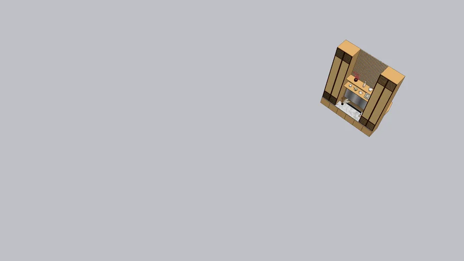 Japandi TV Console Work Desk