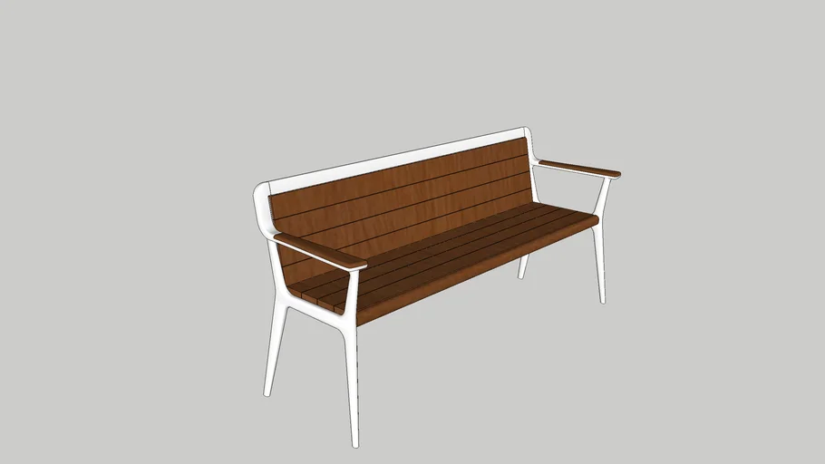 Elevation 6' Thermory Bench