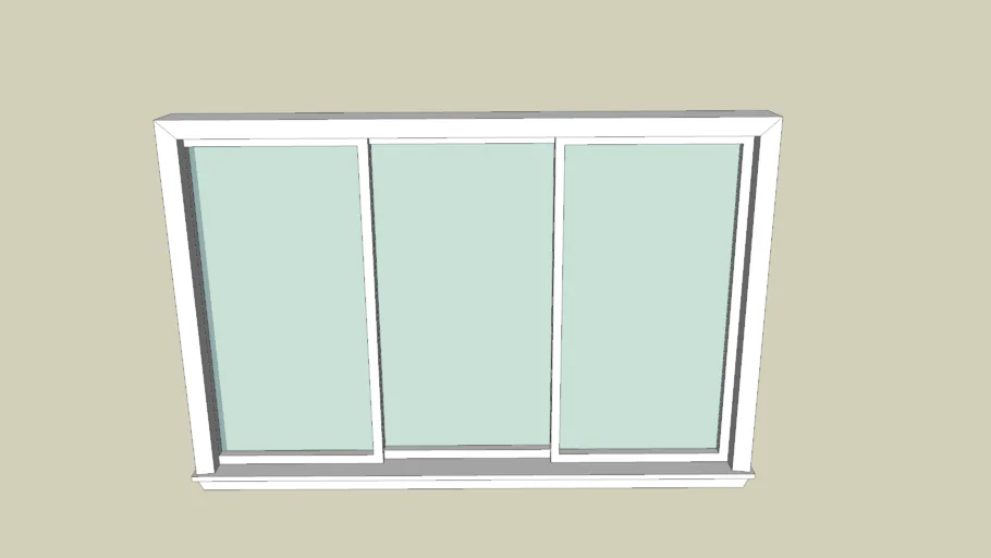 Window triple pane 6'x4' | 3D Warehouse