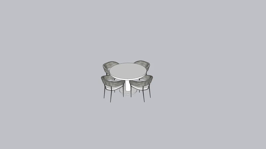 OUTDOOR TABLE AND CHAIRS
