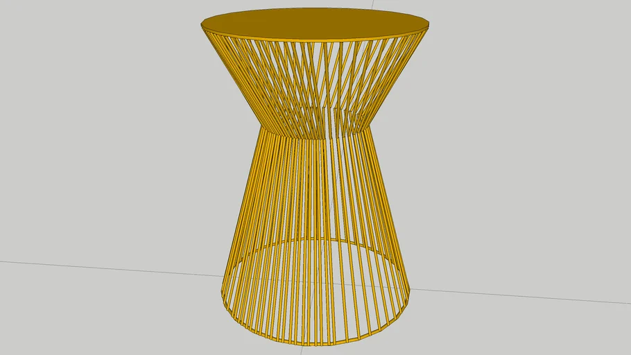 Bijzettafel Suus Woood Goud