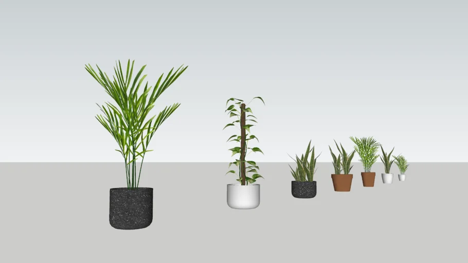 shapespark-low-poly-interior-plants-kit.skp