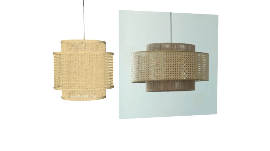 PENDENTE DE PALHA CROSS RATTAN