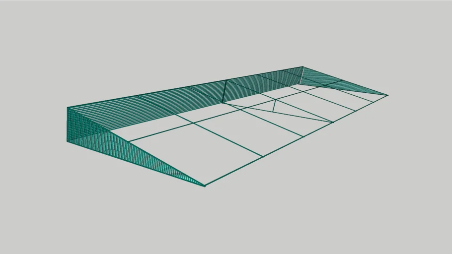 Solar frame - Flat roof - 3x13mm mild steel