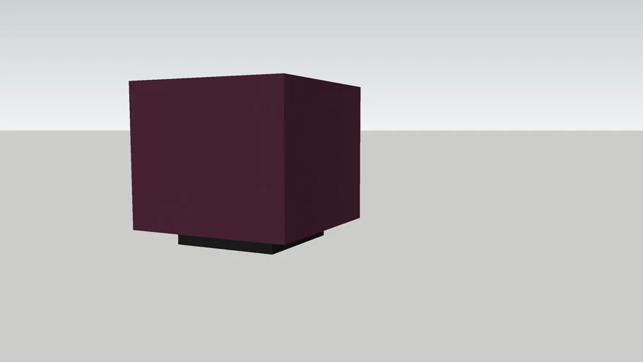 HK LIVING mirror block table purple m