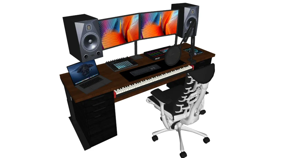 Studio Desk Setup