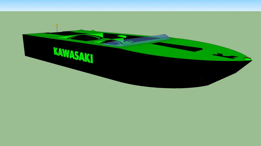 kawasaki speed boat prototype