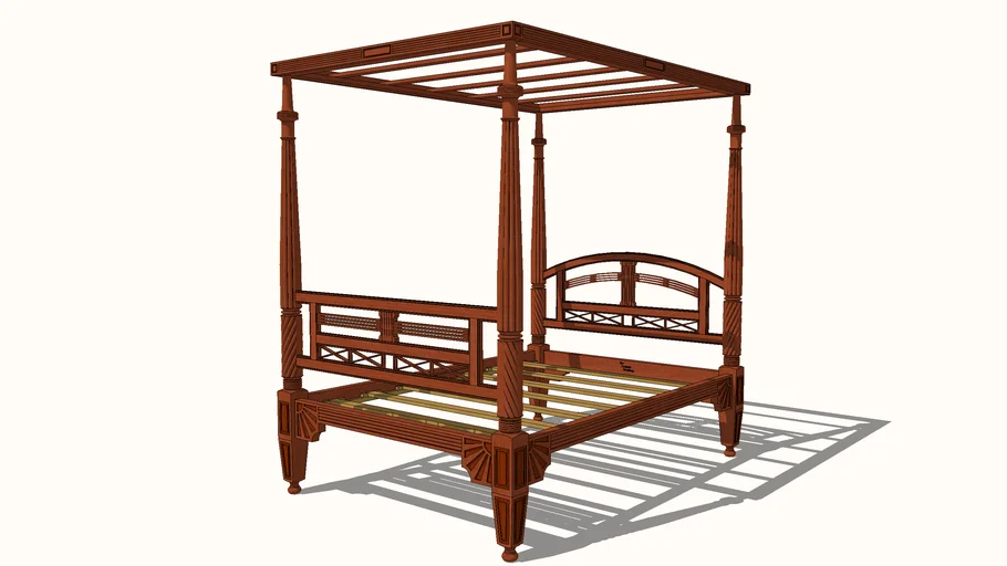 British Colonial Four Post Bed
