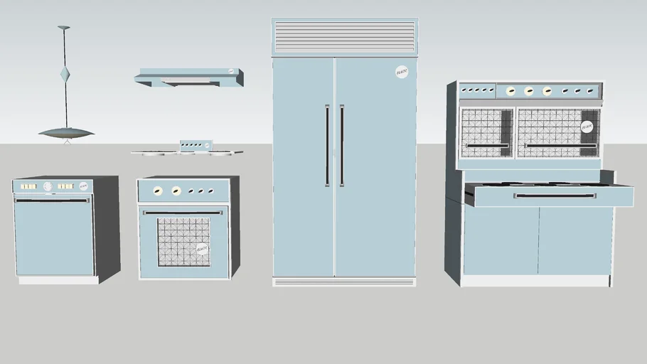 1960s Flair Kitchen Appliances Set