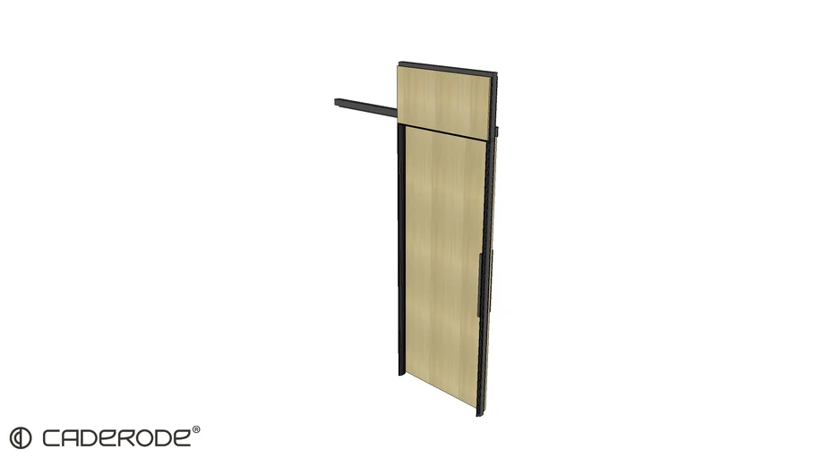 Porta de Correr Simples Melamínica e Bandeira Melamínica - DPT80