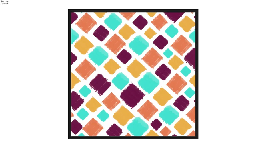 Quadro Colorful squares - Ammo Quadros