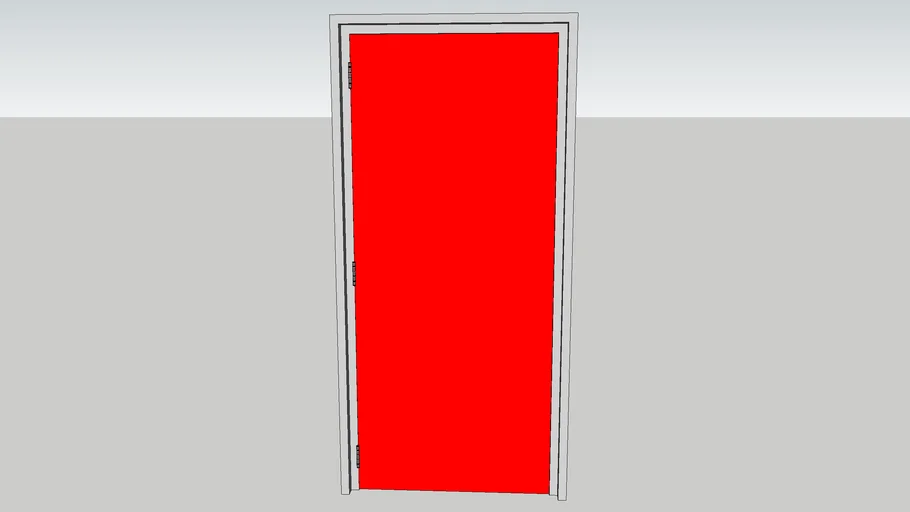 Fire exit door - red