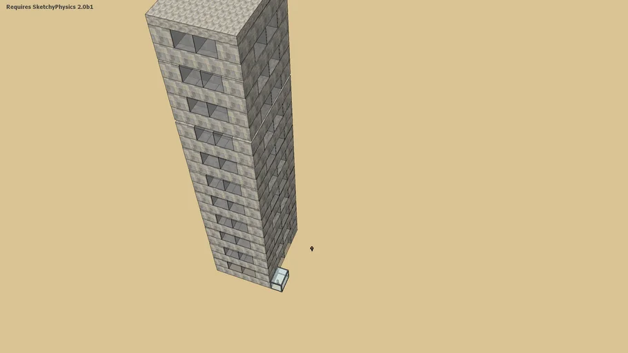 sketchyphysics destructable tower block | 3D Warehouse