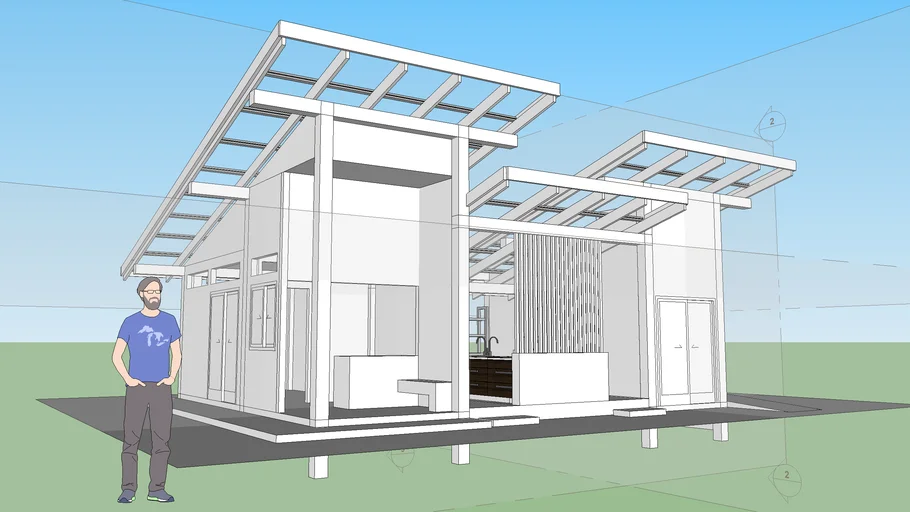 Tourist Service and Garbage Separation Building (Waste area) - 3 | 3D ...