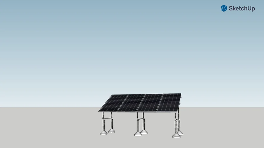 Modulos con estructura al suelo BCM_Solar