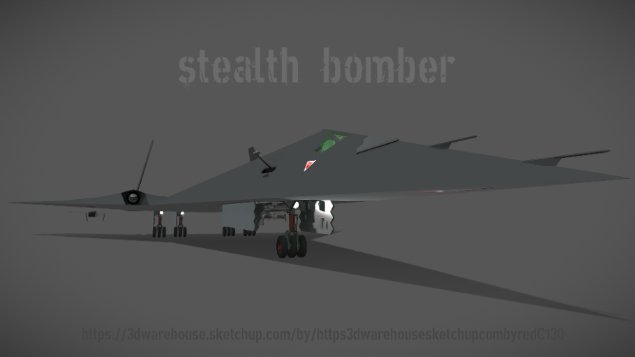 Supersonic stealth bomber concept.