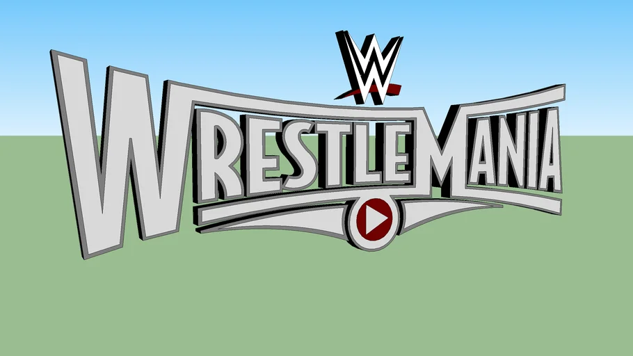 Wrestlemania 31 Logo 3D