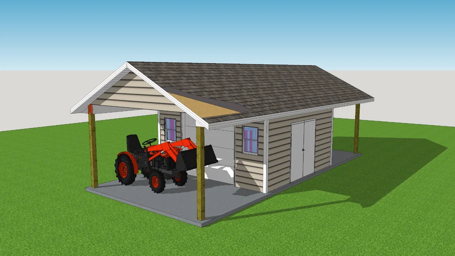 Utility Building , Kubota tractor storage
