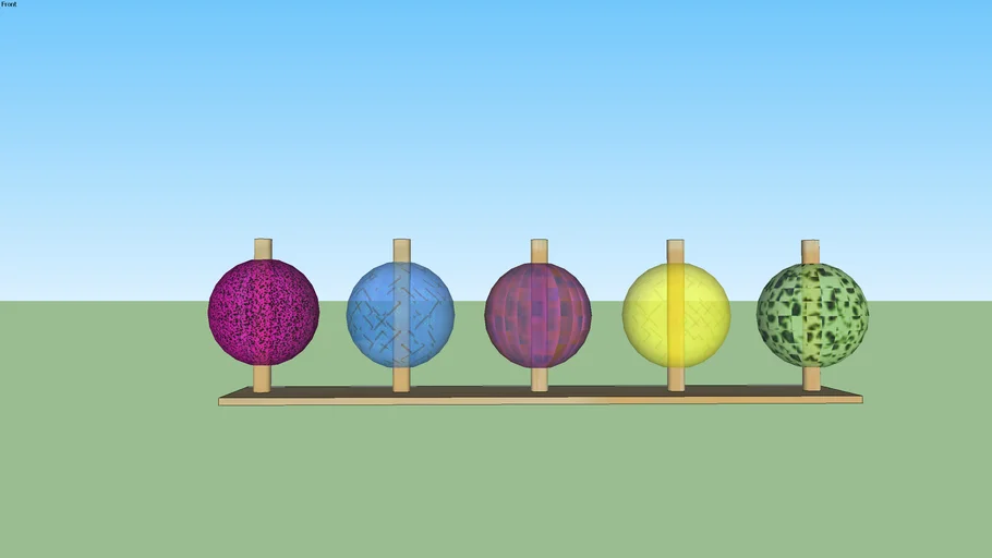 Lightning Rod Ball Display
