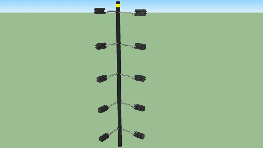 Poste de Esquina Tensor para Cerco Eléctrico