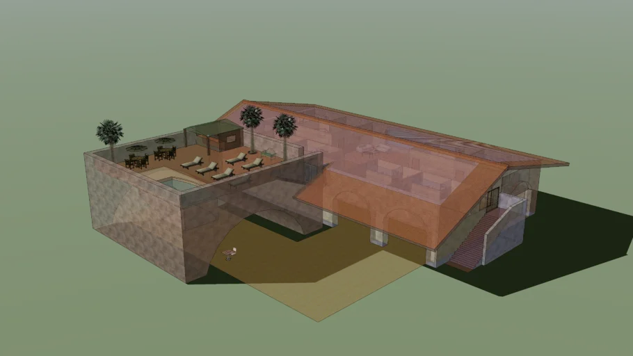 (unfinished) 18 Layers Big Restaurant/Hotel