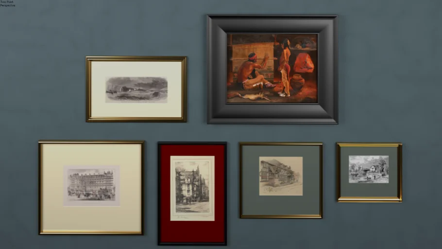 Antique Pictures in Frames