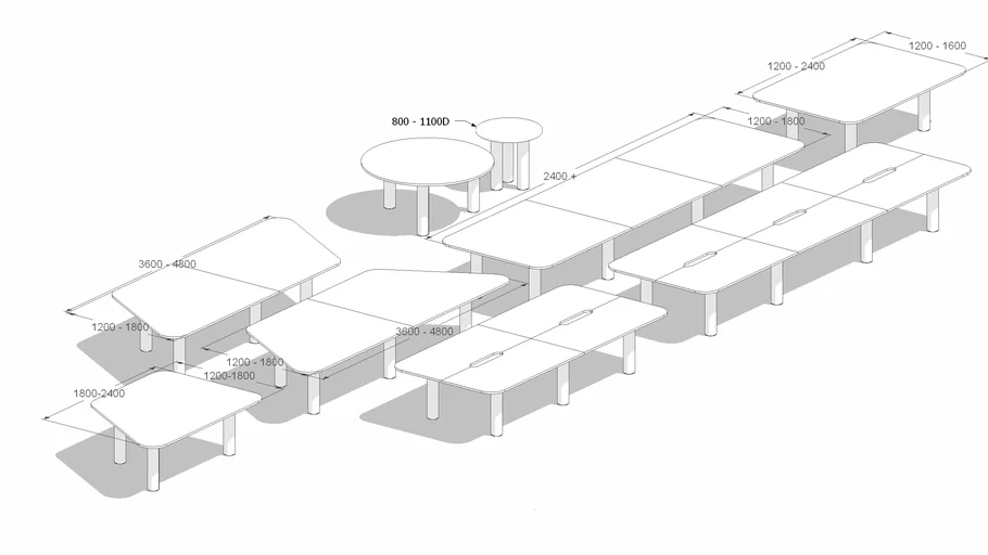 COLUMN workstations and tables