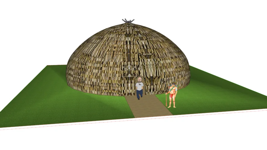 Maloca Carijó (Carijó brazilain indigenous )