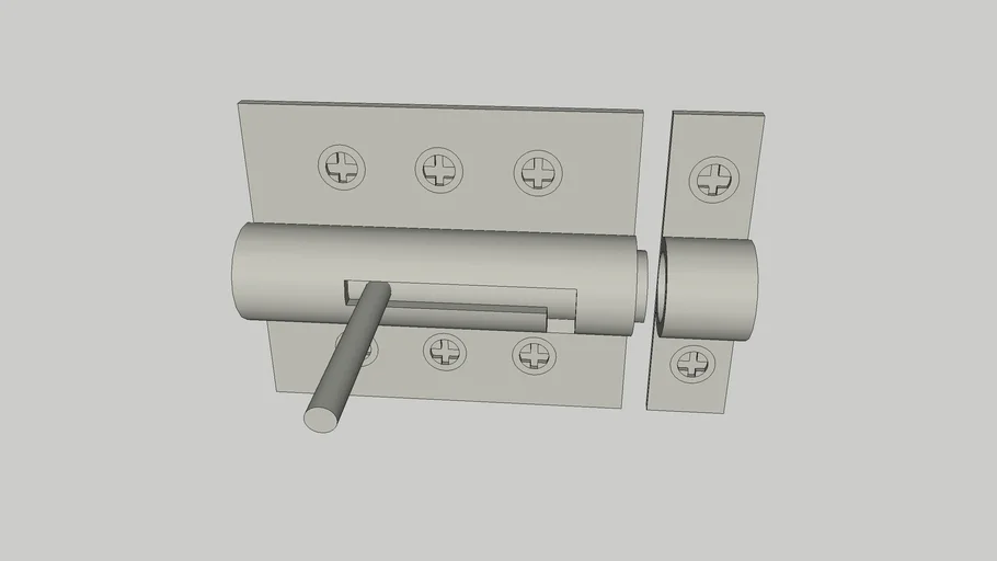 3D Lock for Gate and Such (More Detailed)