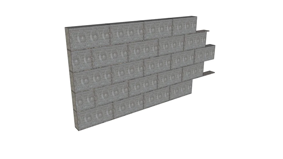 Block Wall 100mm | 3D Warehouse