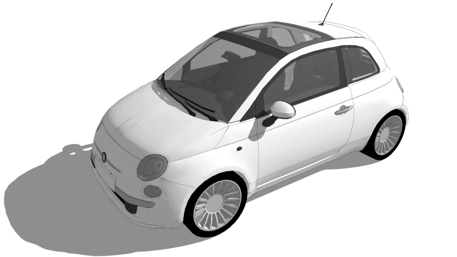 Carro Fiat 500  JaqueBonjour