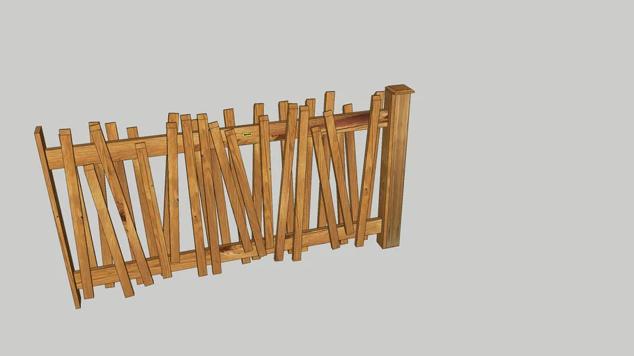 cloture bois 1m PAPYRUS Vivre En Bois