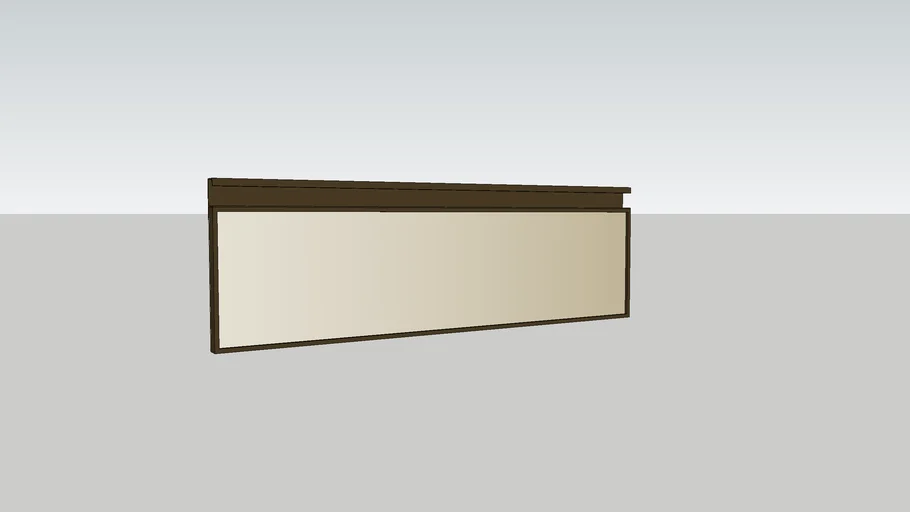 Porta perfil espelhada em bronze