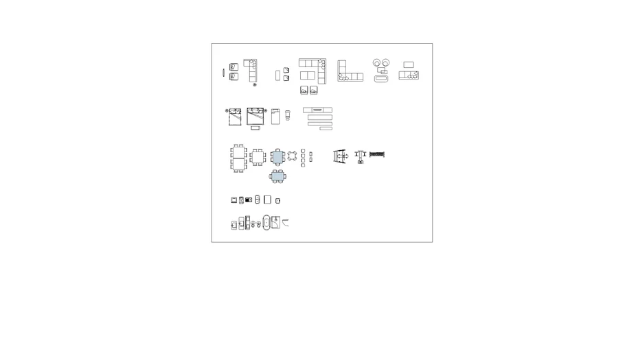 2D CAD Blocks (Home Design)