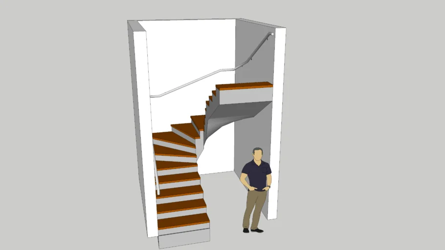 Stair U-turn