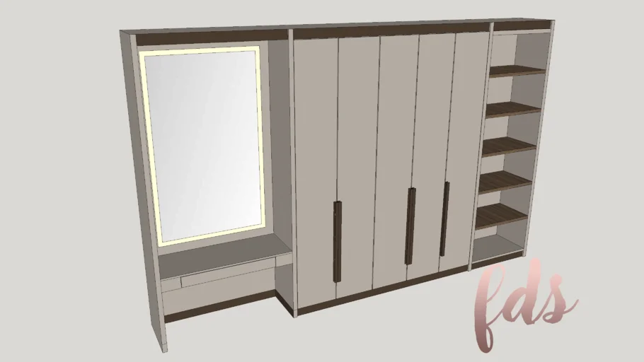 WARDROBE #clothes #clothing #wardrobe #lemaribaju #furniture #classic #WARDROBE_FDS_CL00C1_2k18