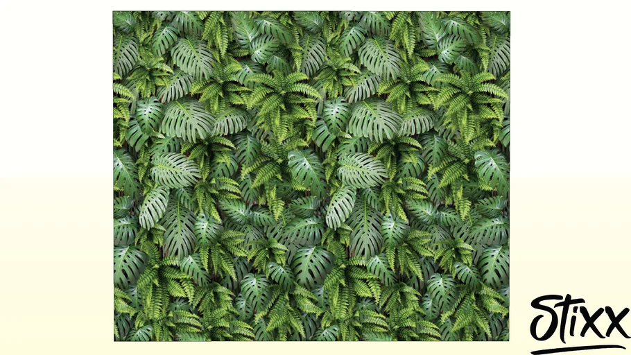 Papel de Parede jardim tropical
