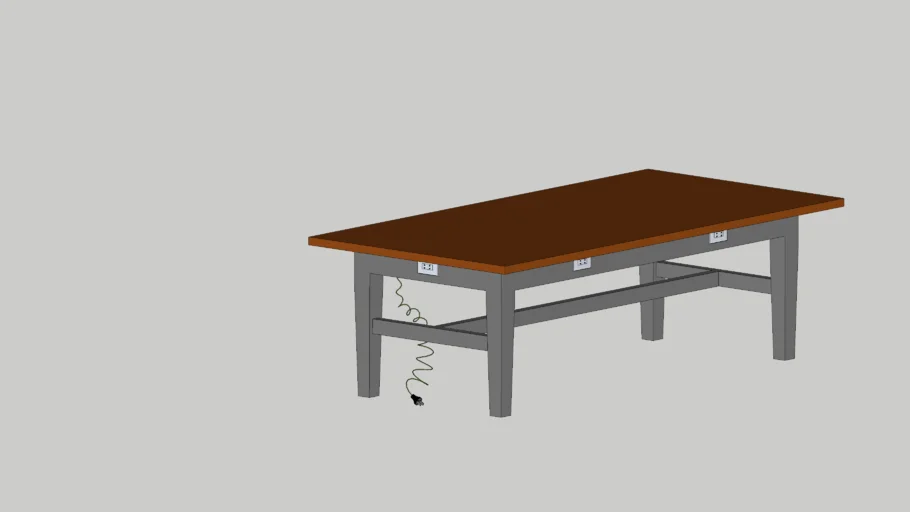 faculty table w/ electrical oulet
