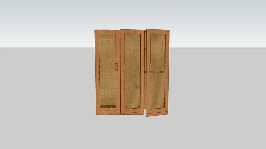 WARDROBE - WICKER - CLOSET