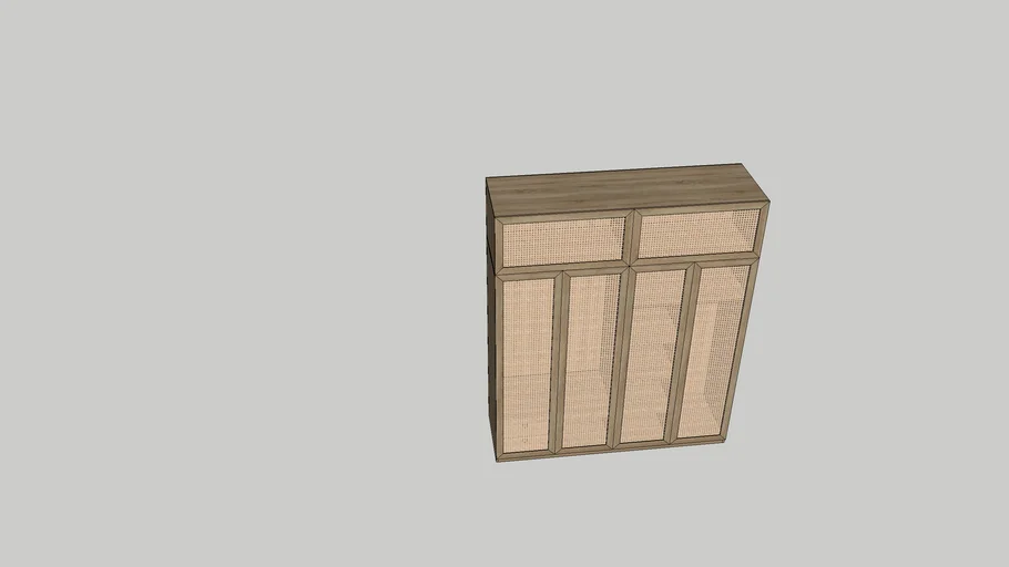 rattan cabinet