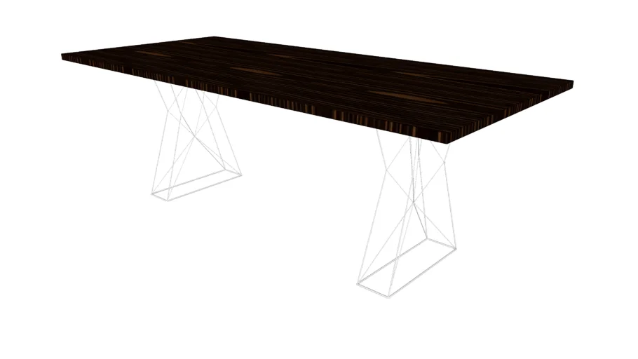 Curzon 87 in. Dining Table in Cathedral Ebony by Modloft