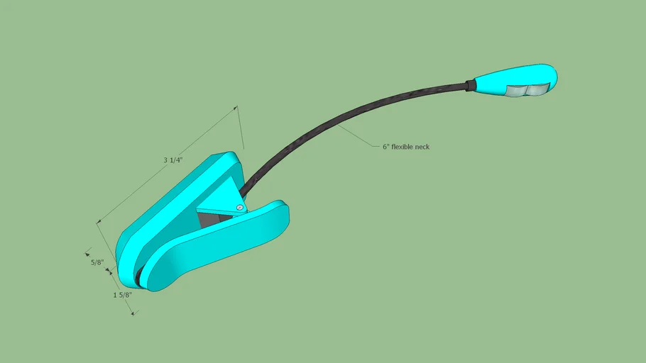 Clip on book light